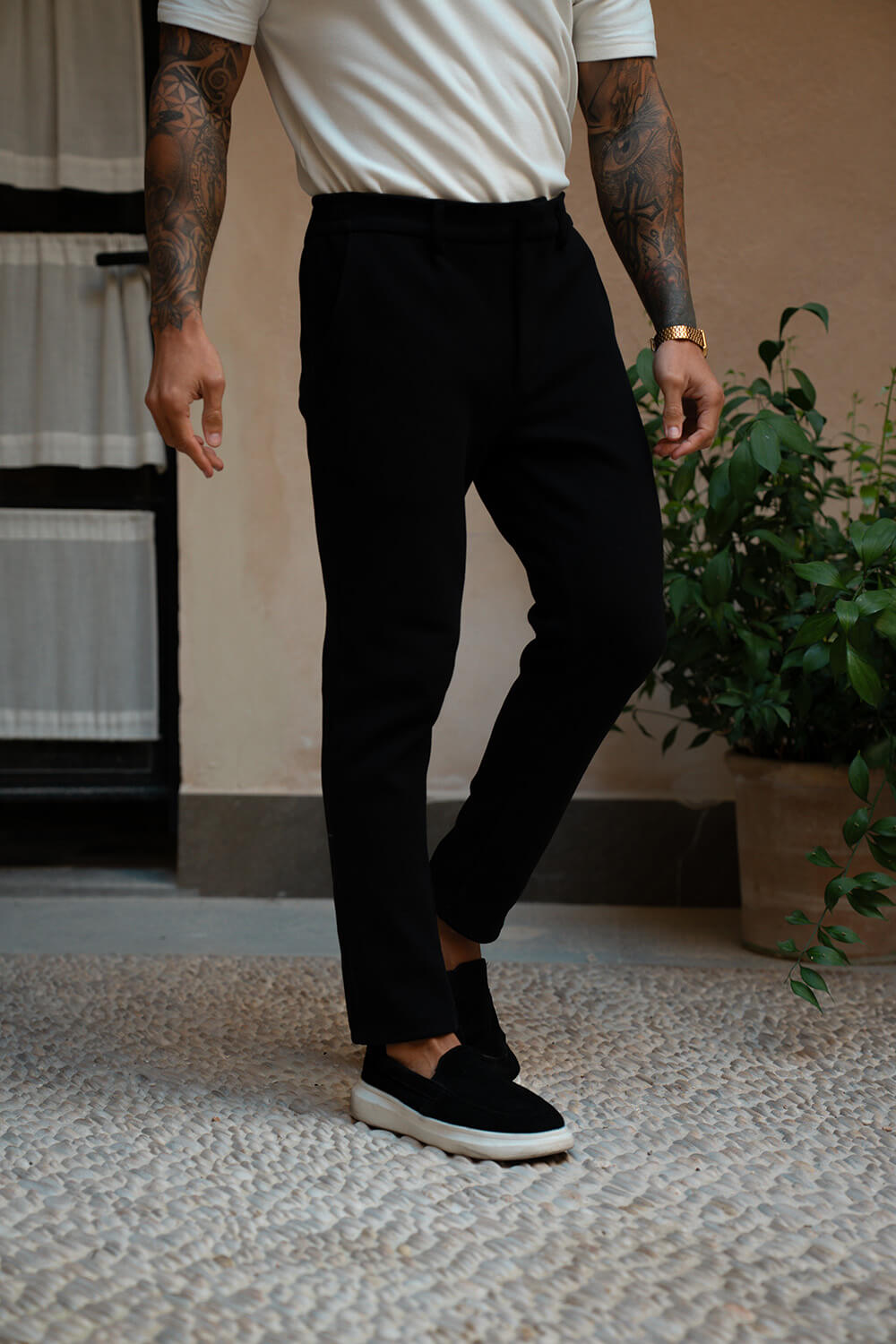 Milano Knit Trousers - Black