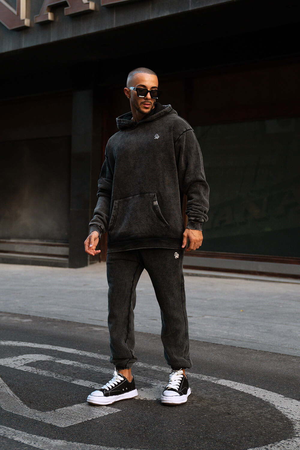 Core Luxe Joggers - Acid Grey