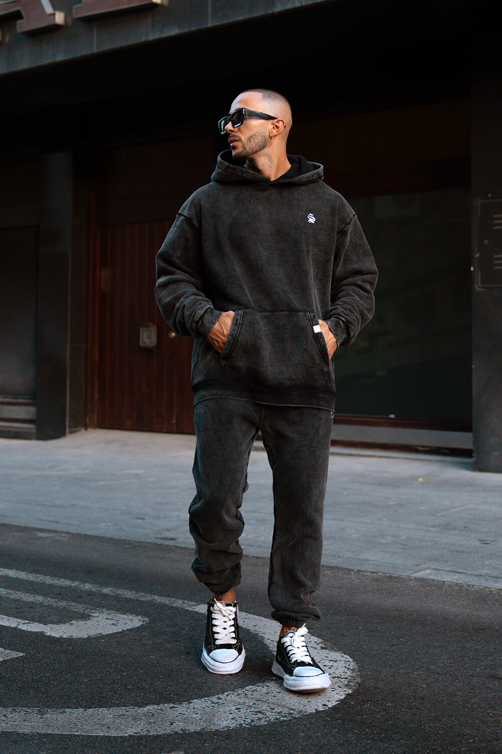 Core Luxe Hoodie - Acid Grey