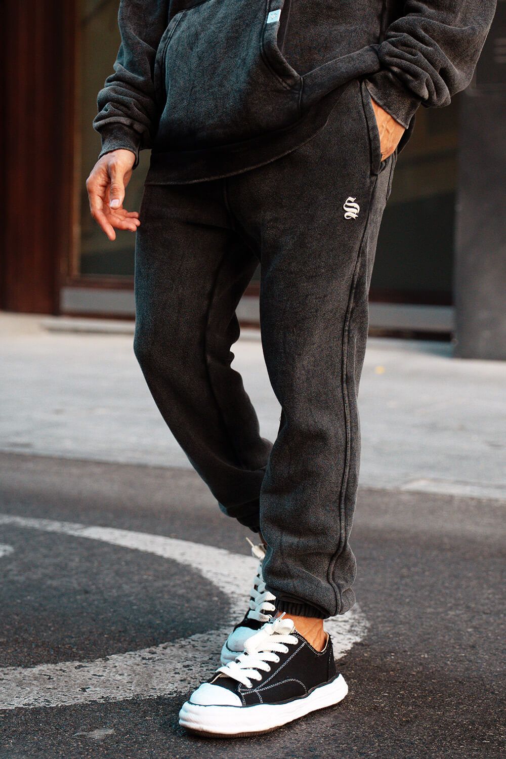 Core Luxe Joggers - Acid Grey