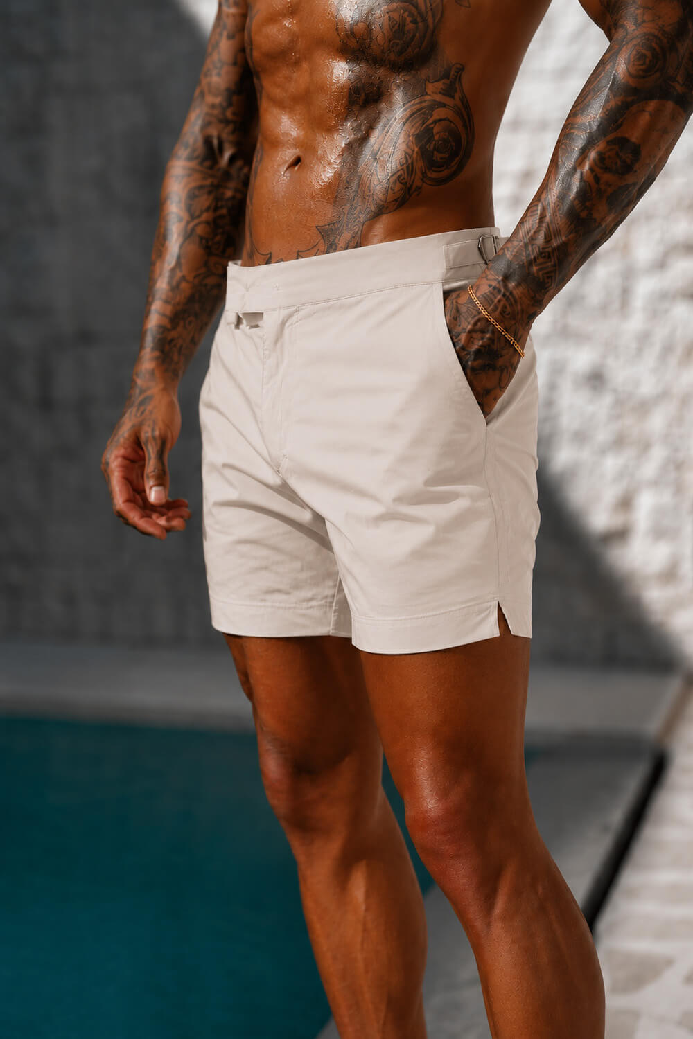 Amalfi Swim Shorts - Beige