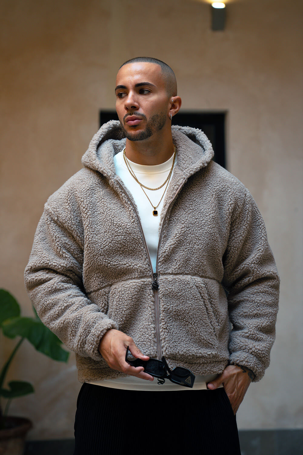 Aspen Borg Jacket - Beige