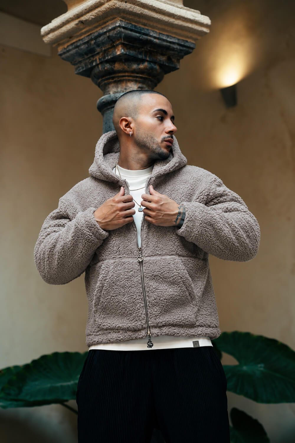 Aspen Borg Jacket - Beige
