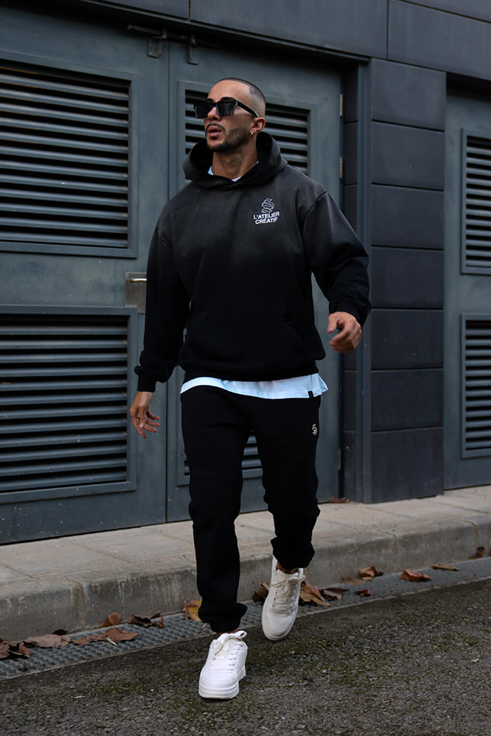 Atelier Acid Fade Hoodie - Black