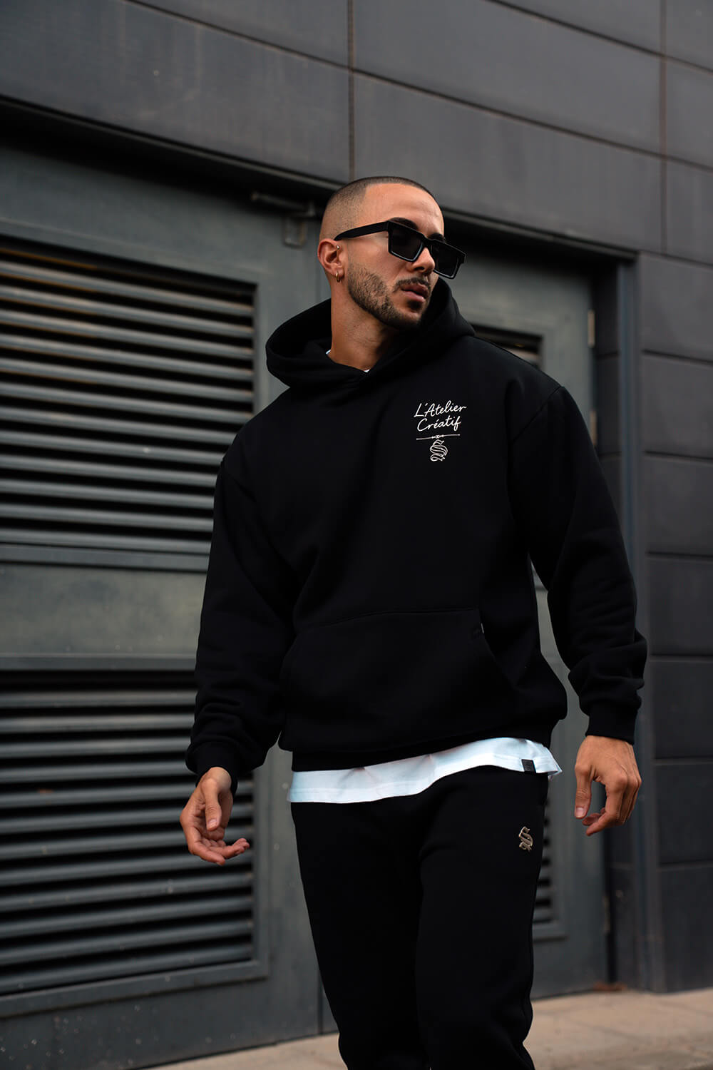 Atelier Script Hoodie - Black