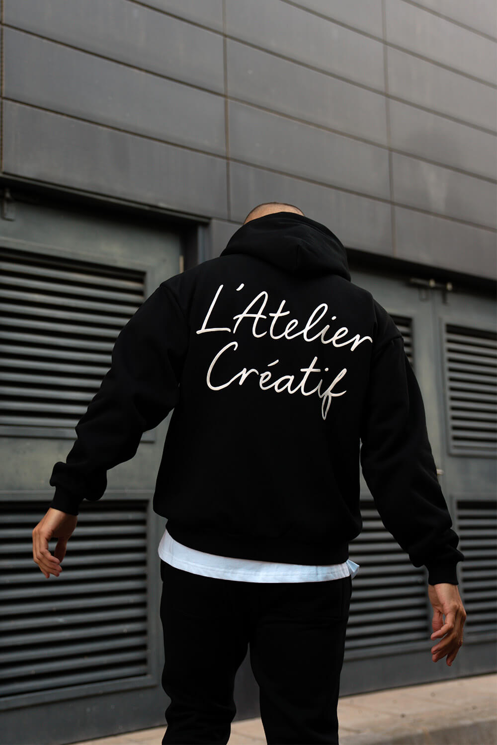 Atelier Script Hoodie - Black