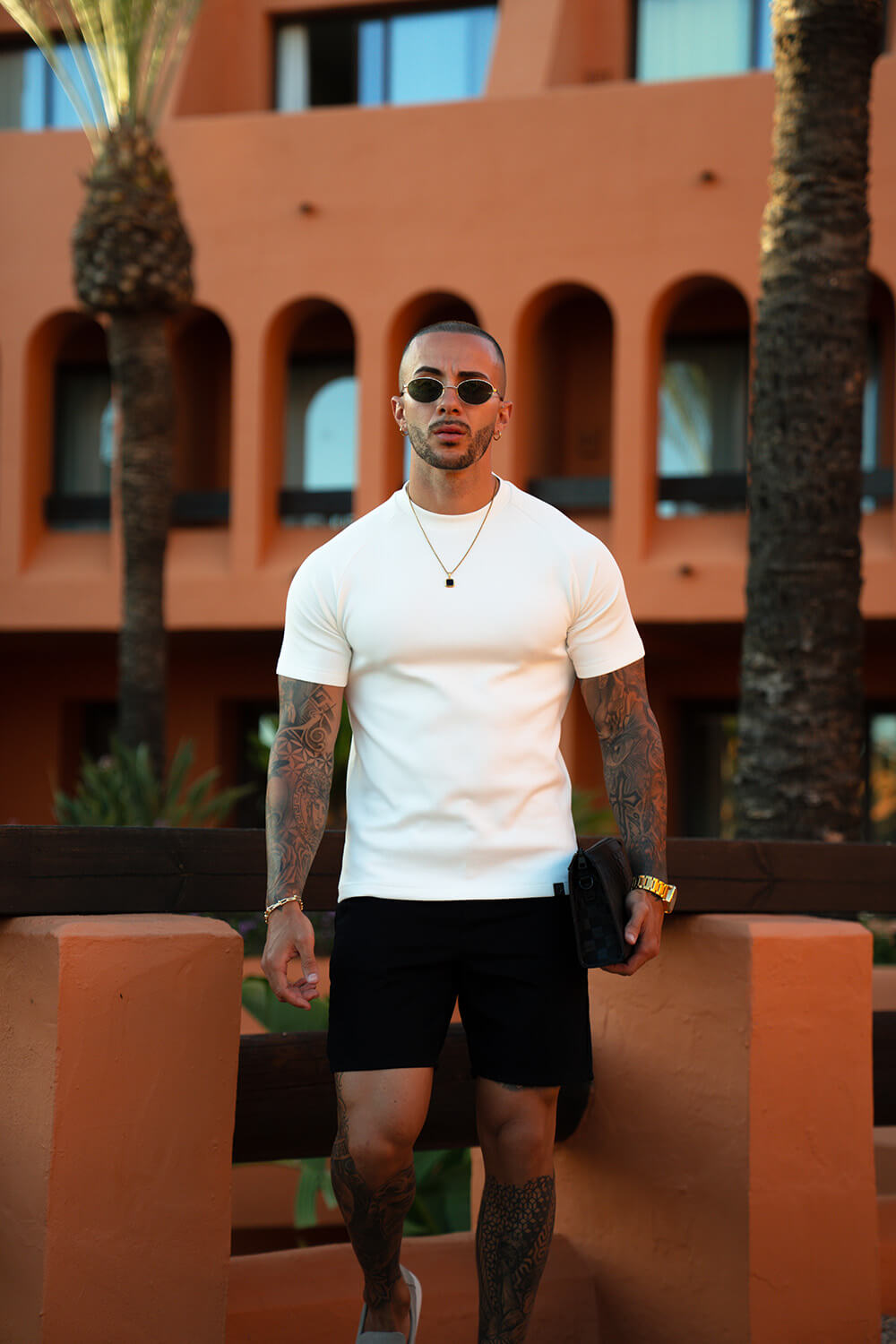 Azure Denim Shorts - Black