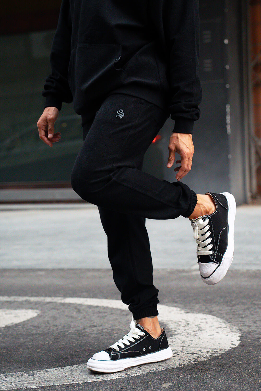 Brushed Luxe Joggers - Black