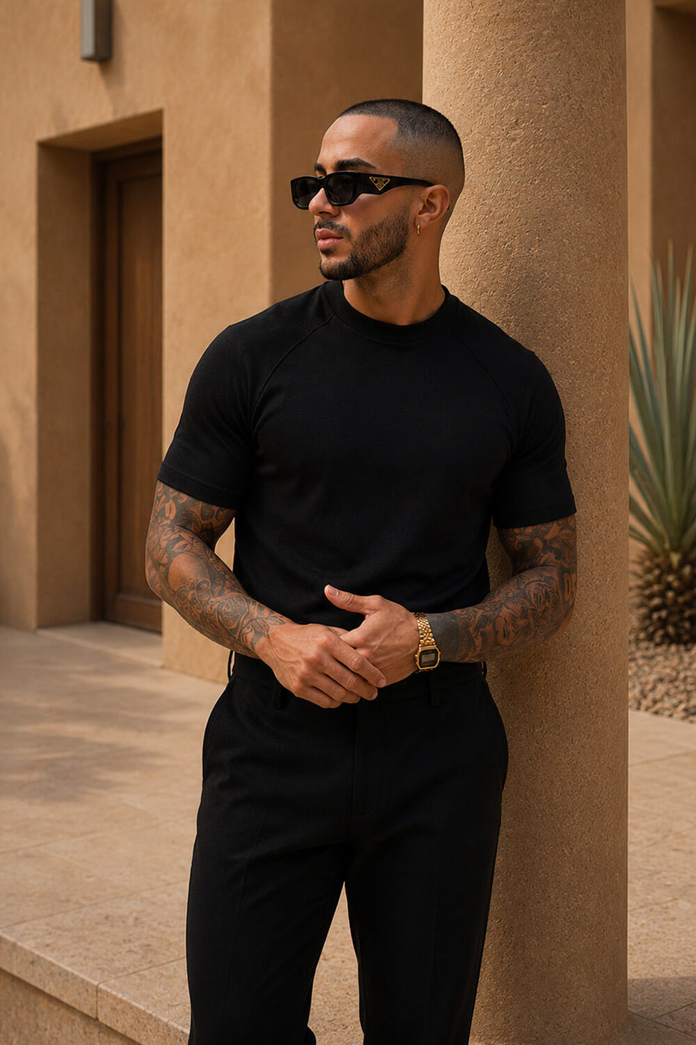 Como Luxe Tee - Black