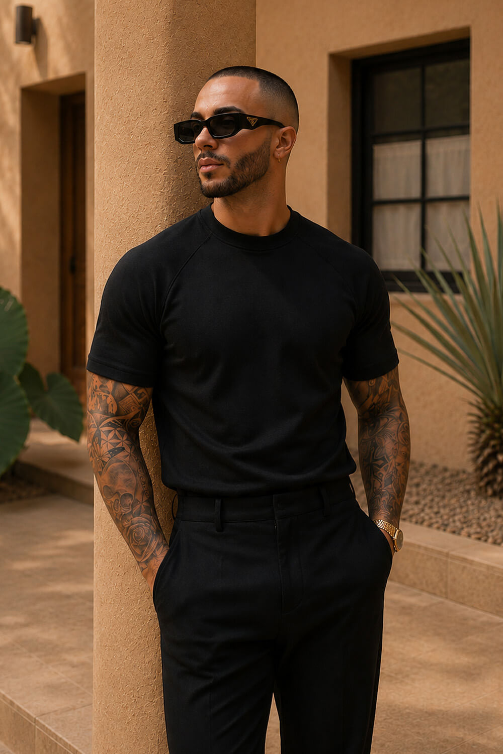 Como Luxe Tee - Black