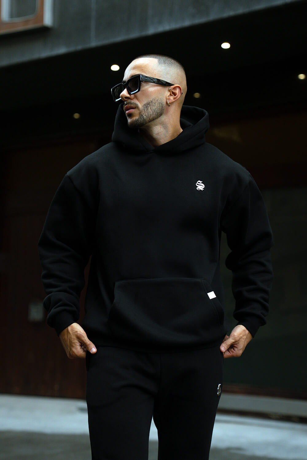 Core Luxe Hoodie - Black