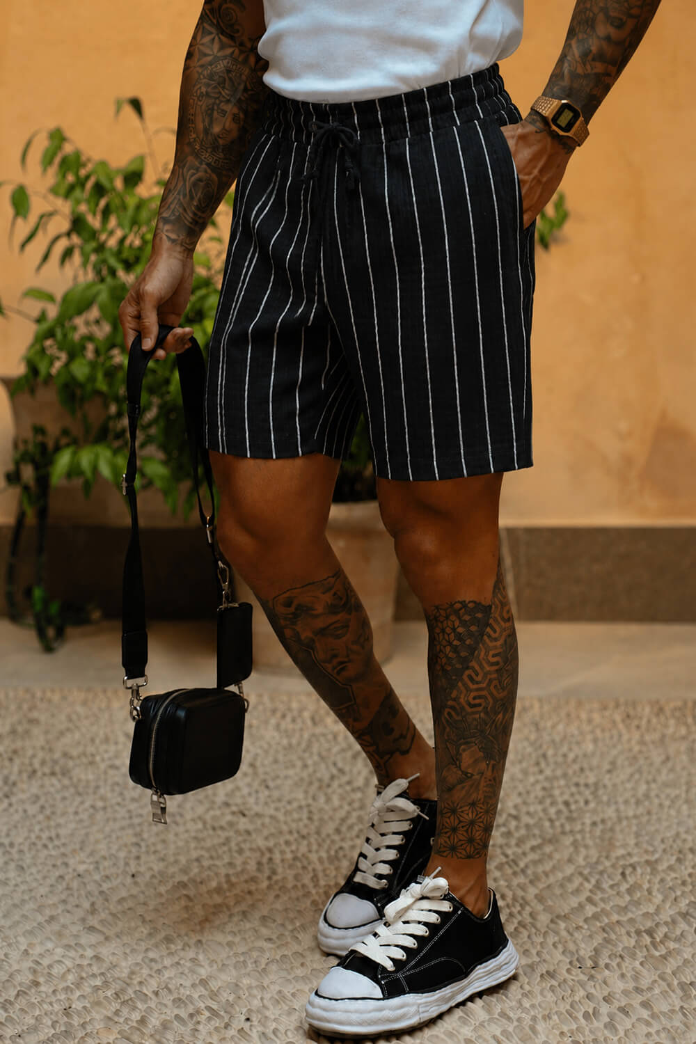 Costa Pelle Shorts - Black