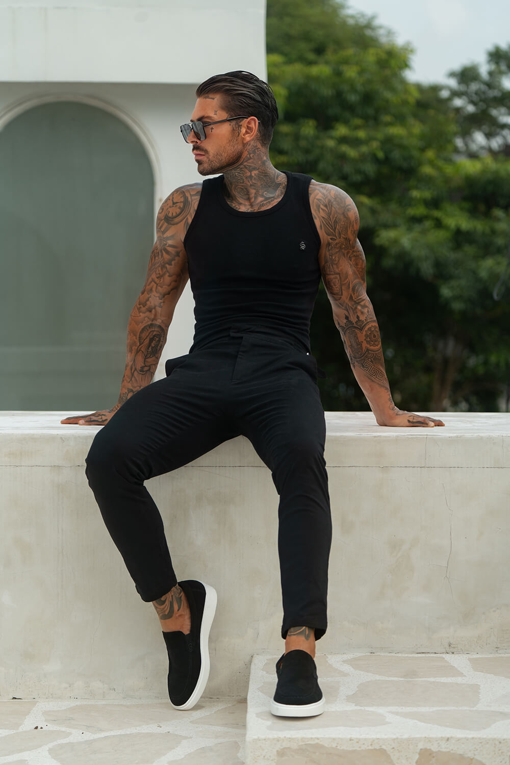 Sanremo Chinos - Black