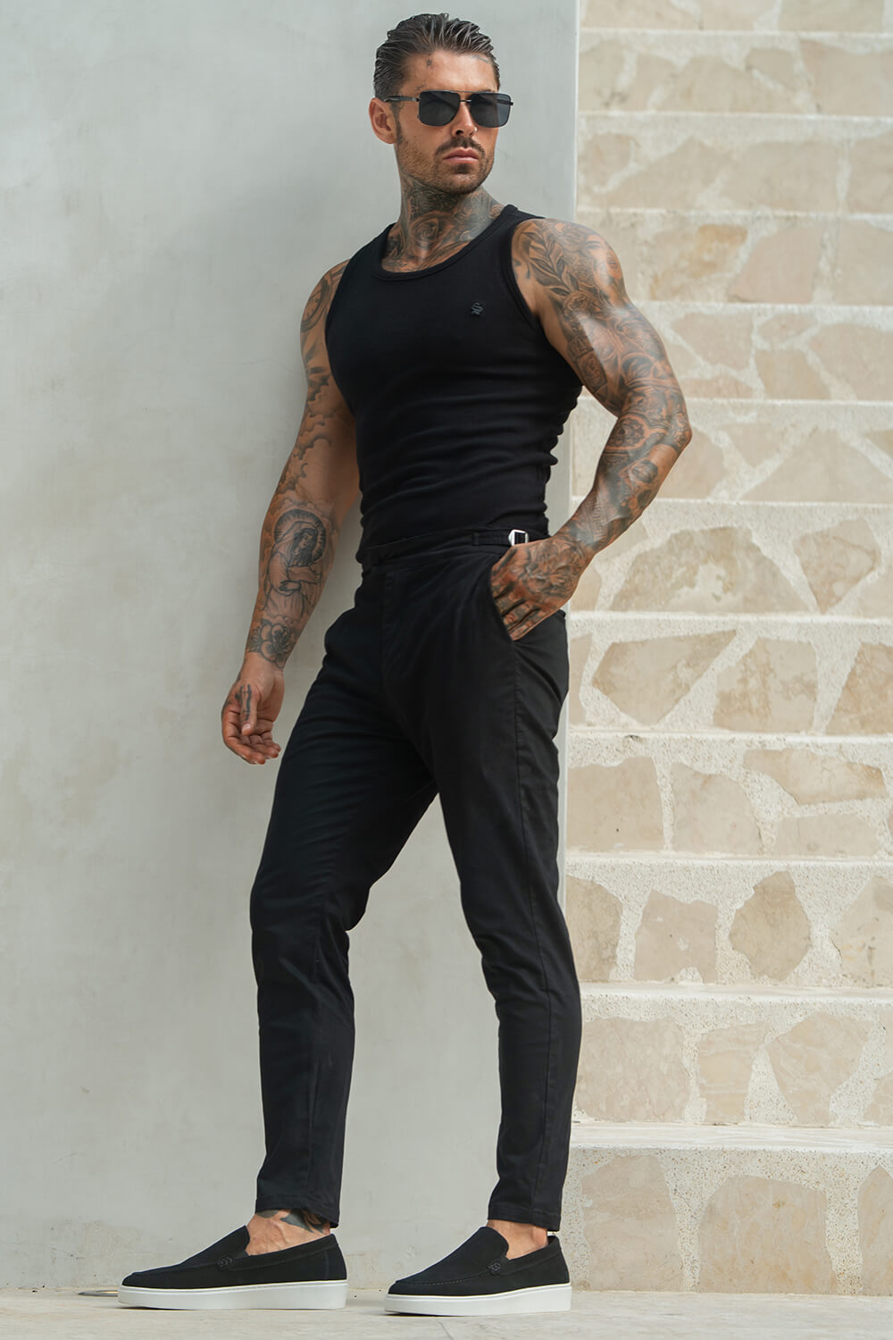 Pantalones chinos Sanremo - Negros