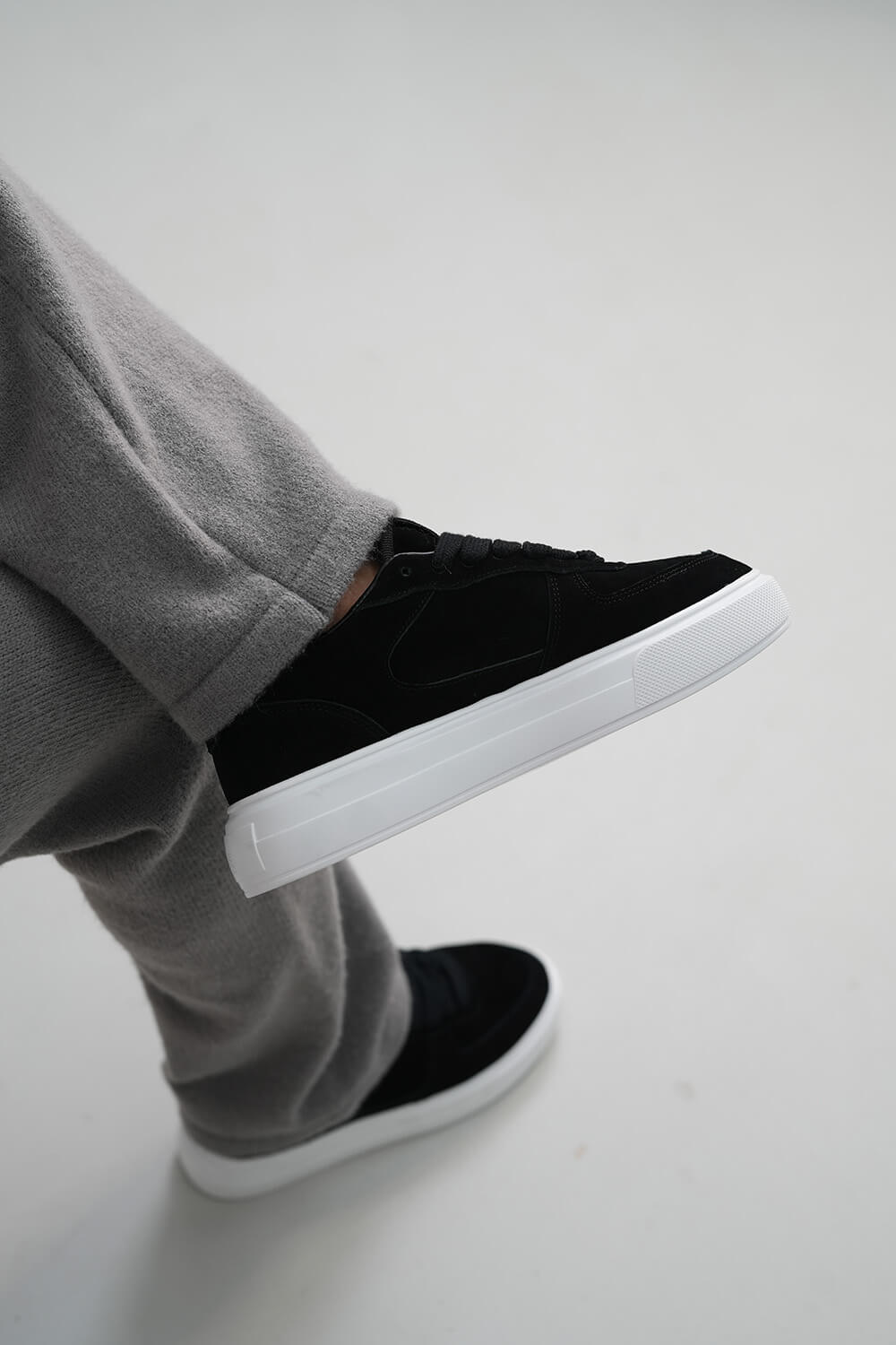 Court Suede Trainers - Black