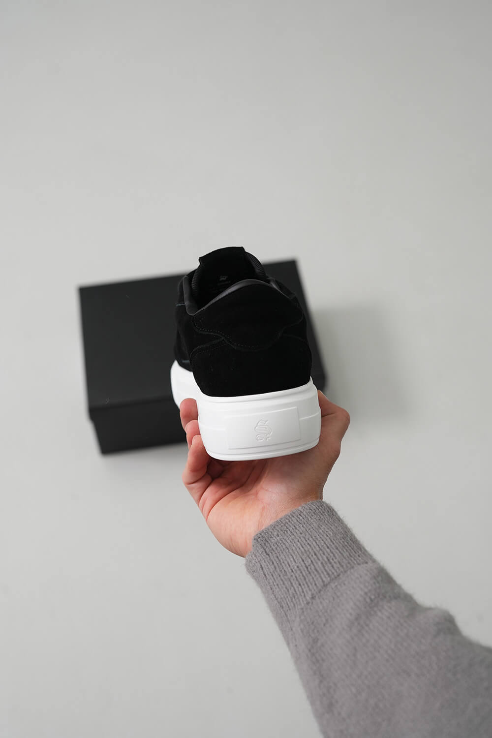 Court Suede Trainers - Black