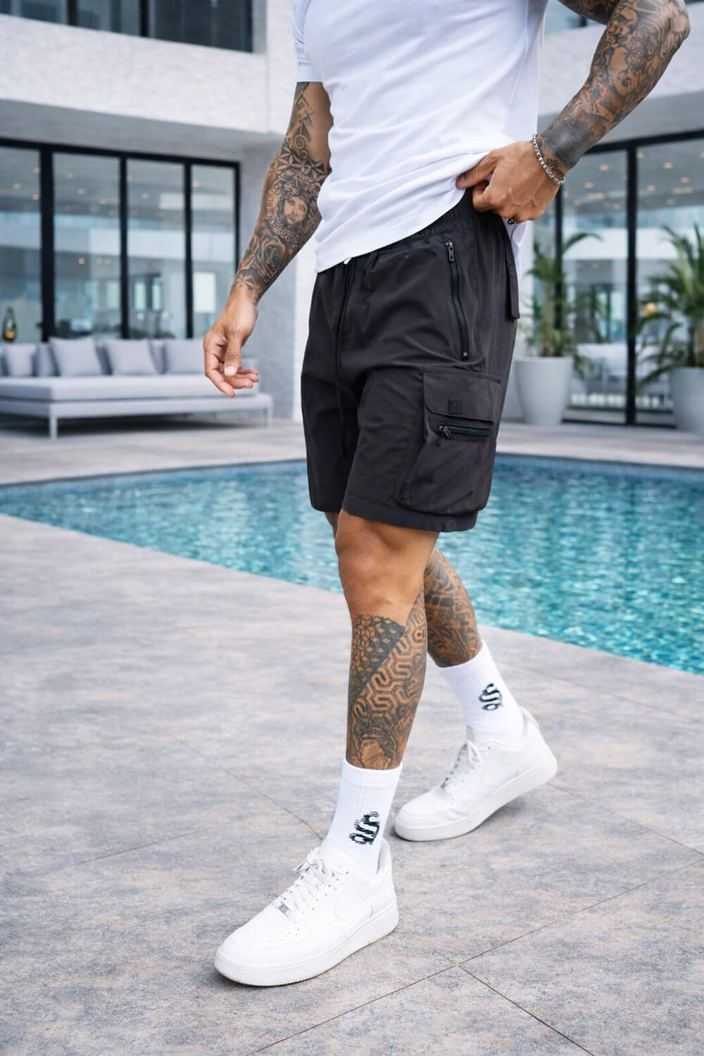 Pantalones cortos cargo Raptor - Gris carbón