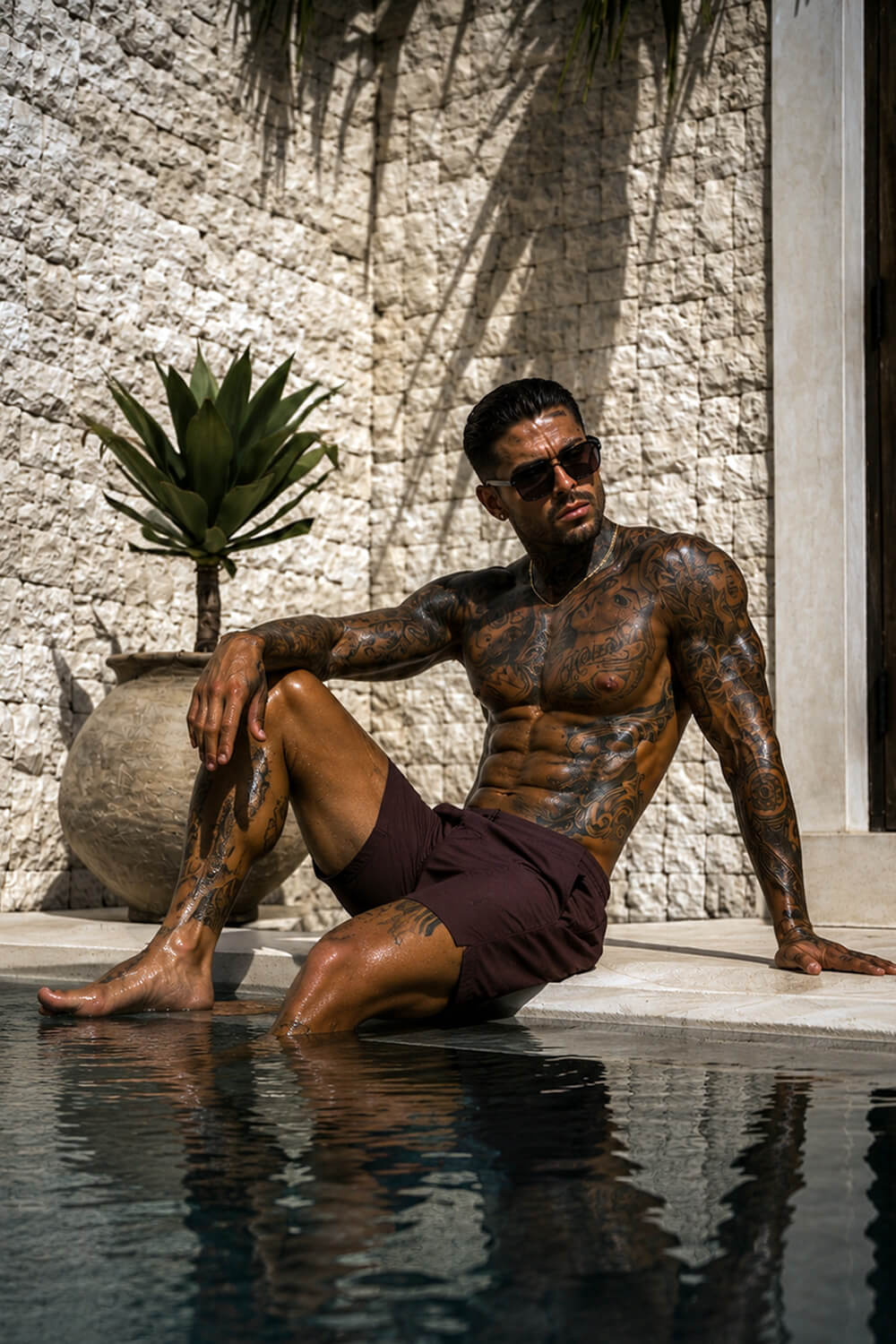 Amalfi Swim Shorts - Chocolate