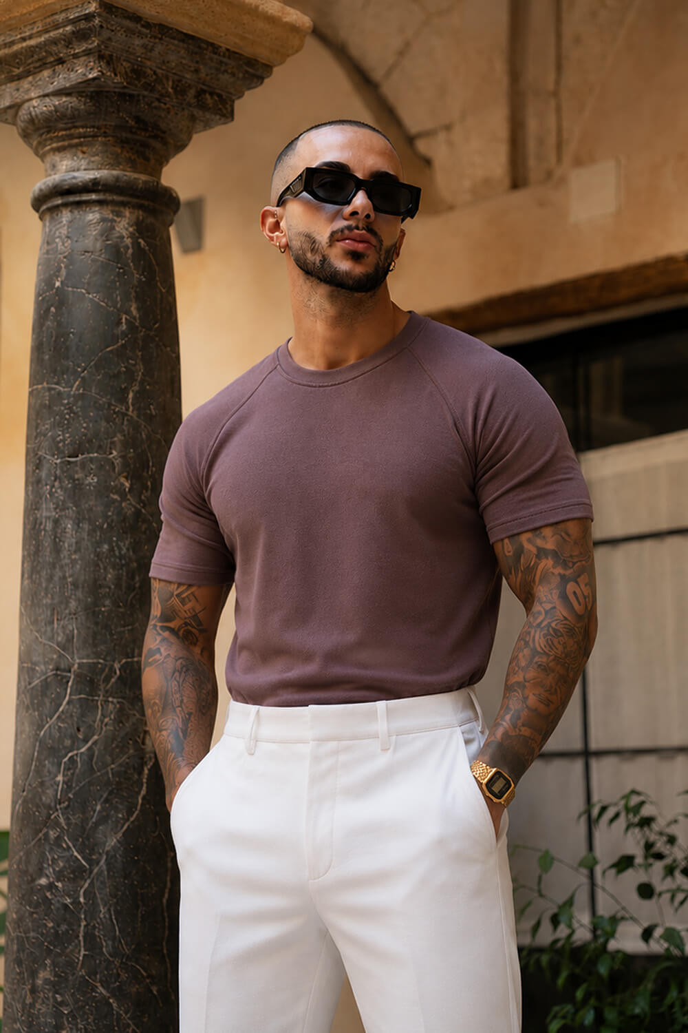 Como Luxe Tee - Chocolate