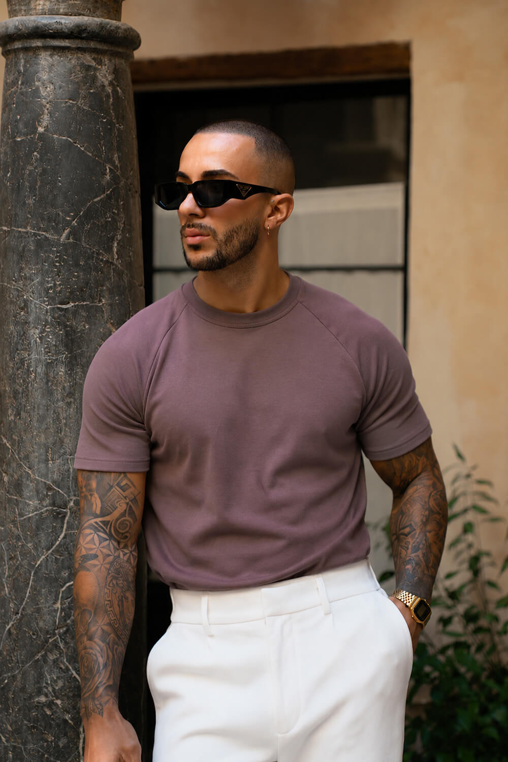 Como Luxe Tee - Chocolate