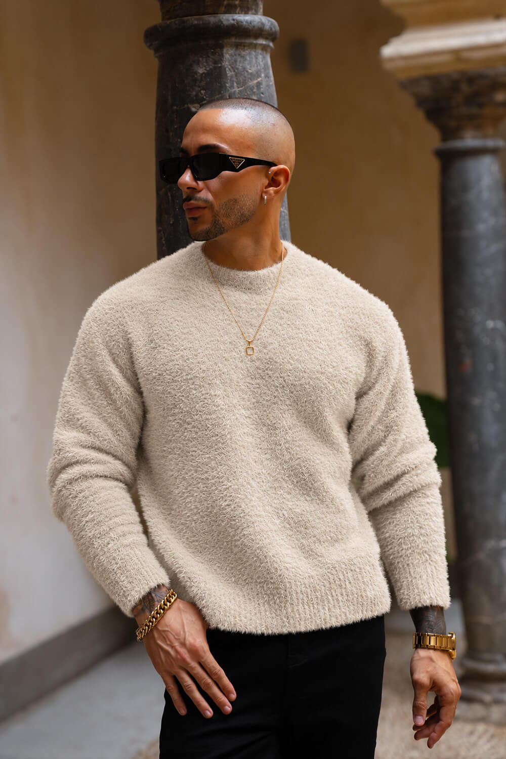 Cervino Mohair Sweater - Oatmeal