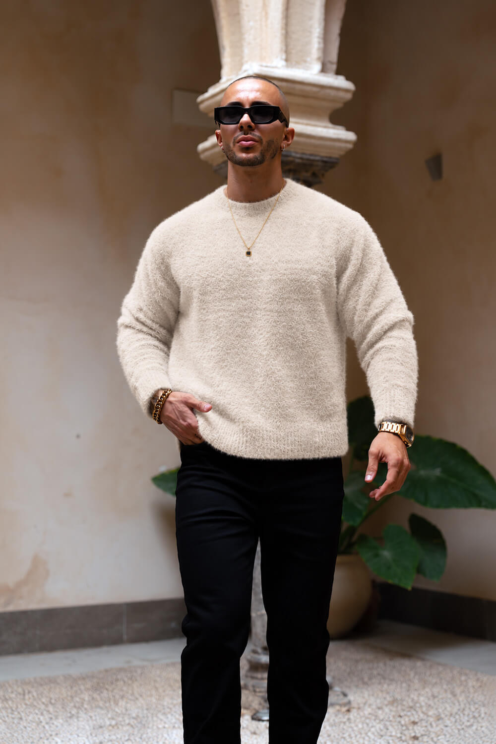 Cervino Mohair Sweater - Oatmeal