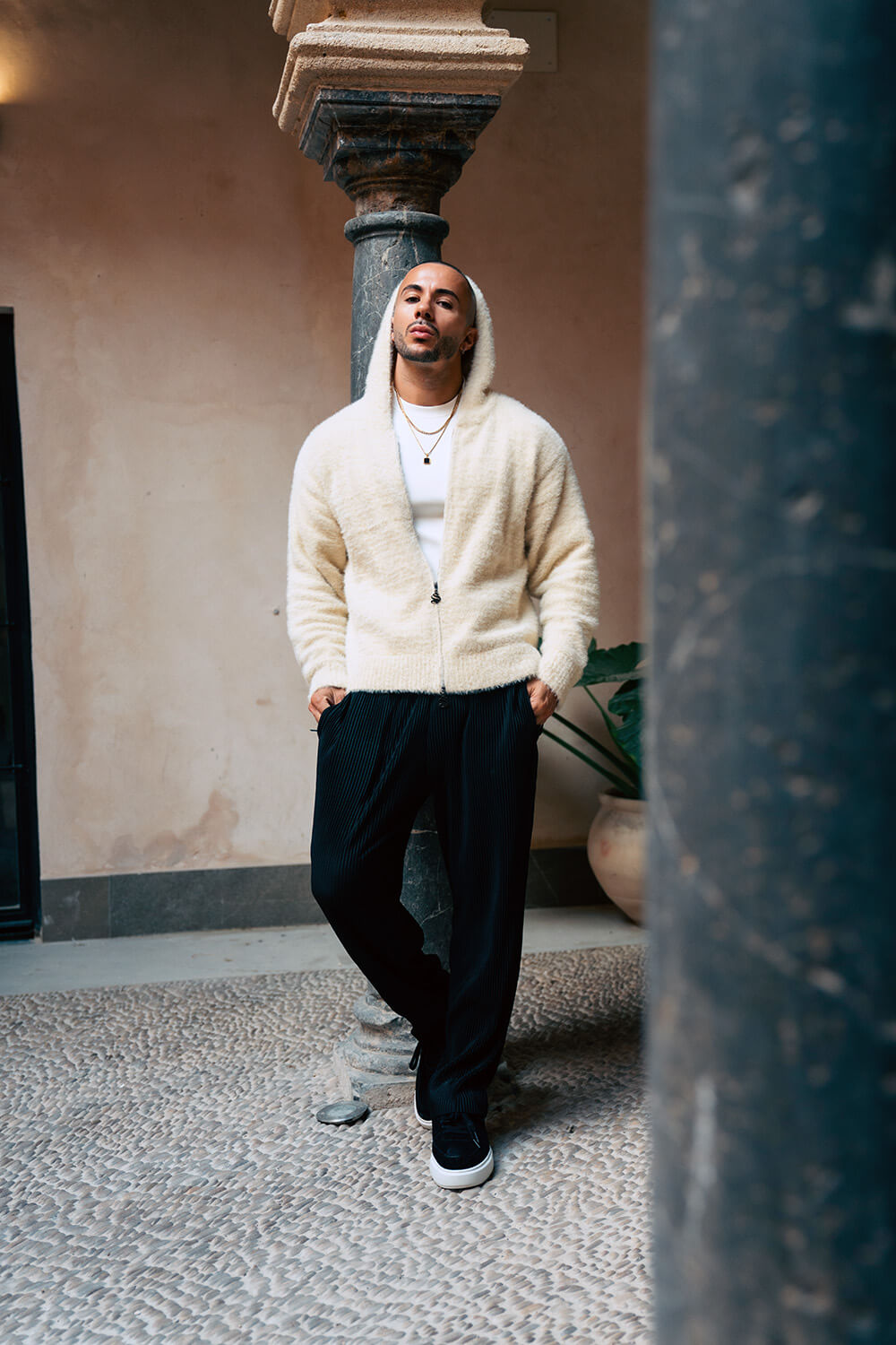 Cervino Mohair Hoodie - Oatmeal