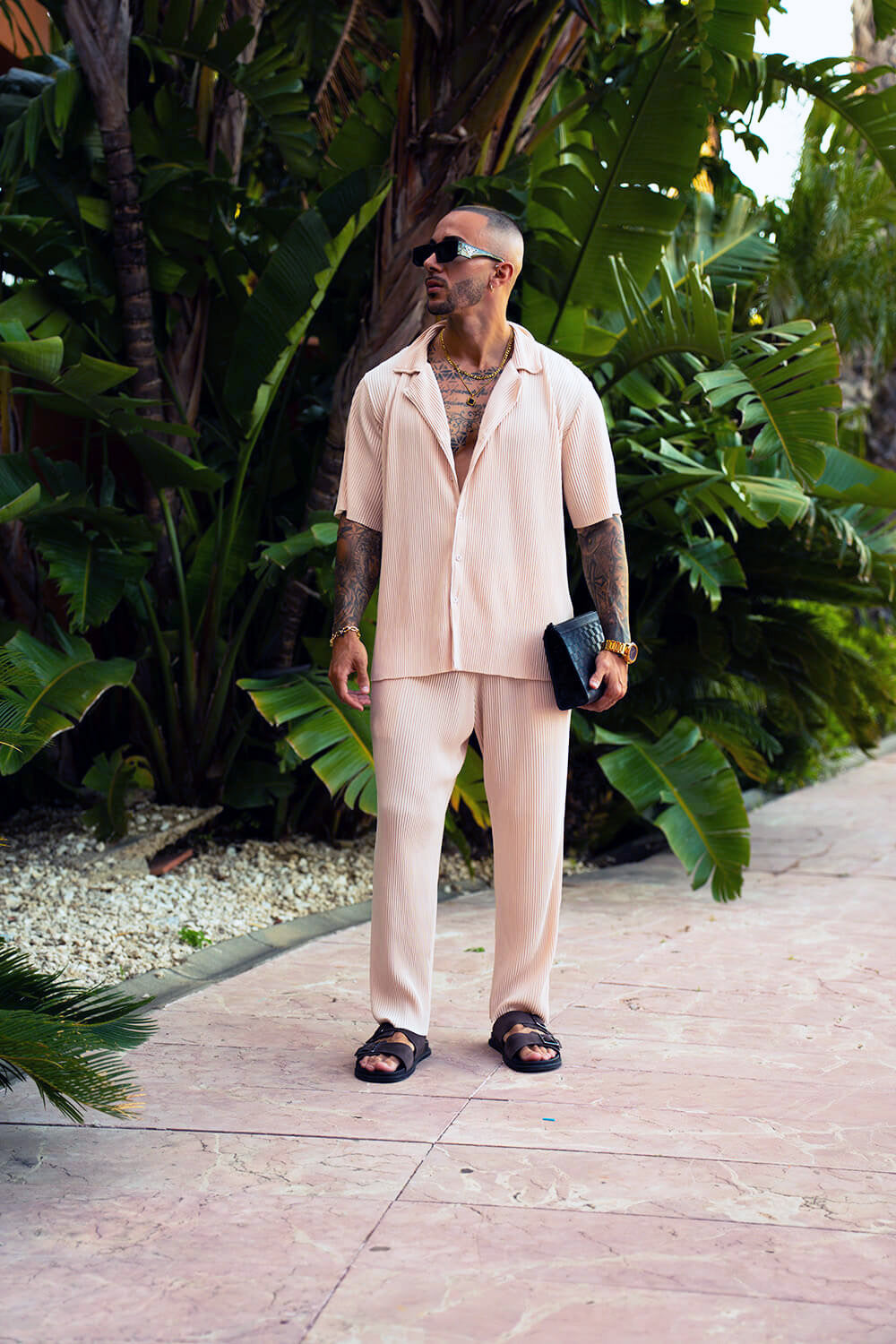 Monaco Pleated Trousers - Ecru