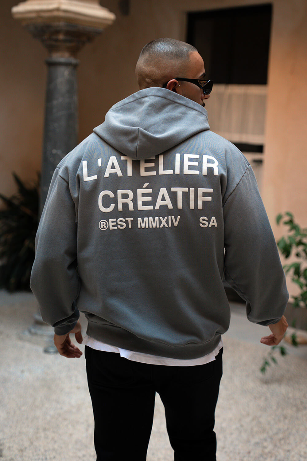 Atelier Acid Fade Hoodie - Grey