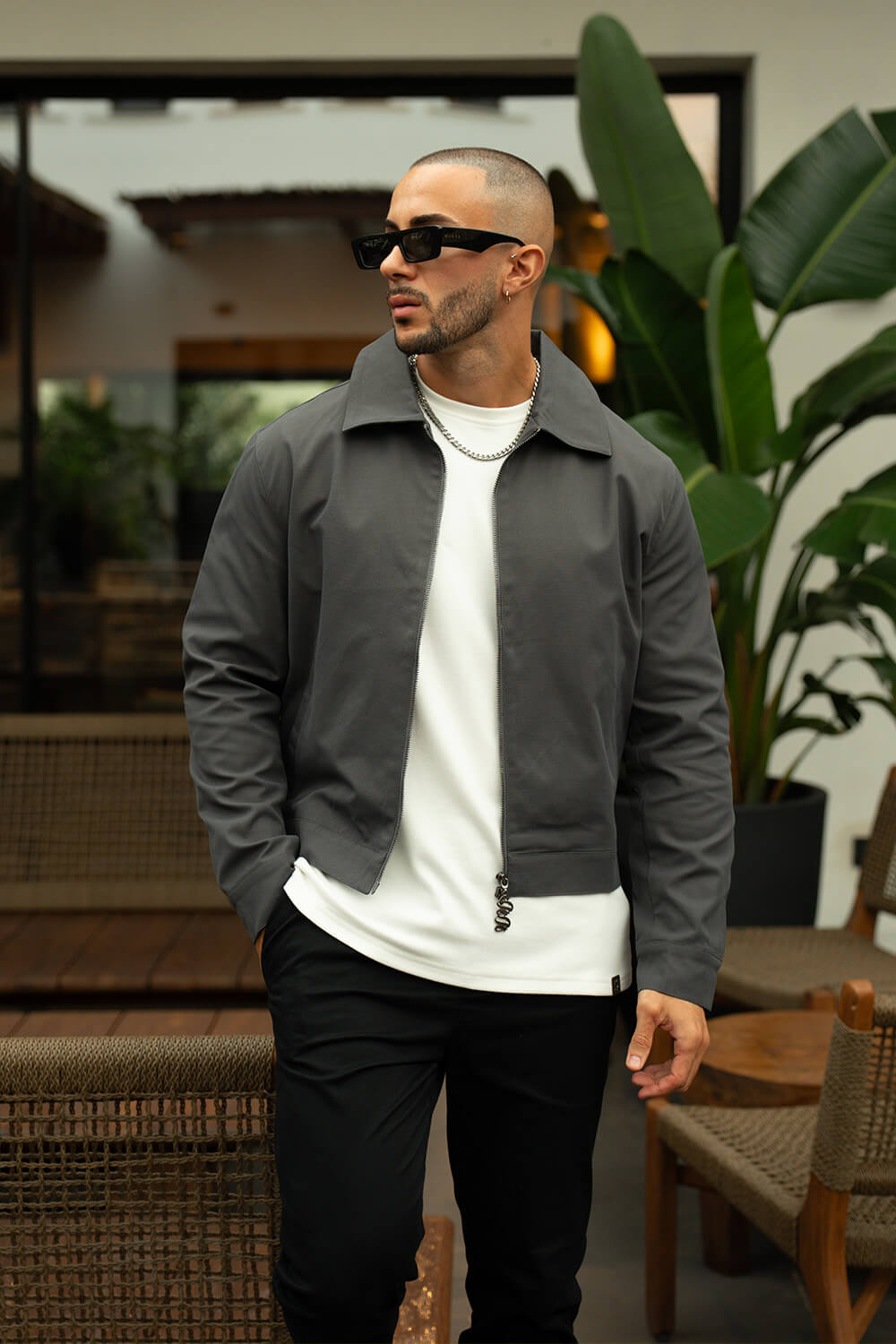Harrington Jacket - Grey