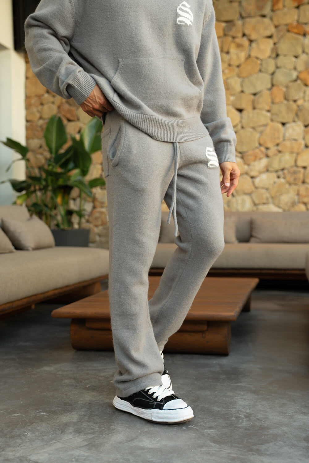 Palais Knitted Joggers - Grey