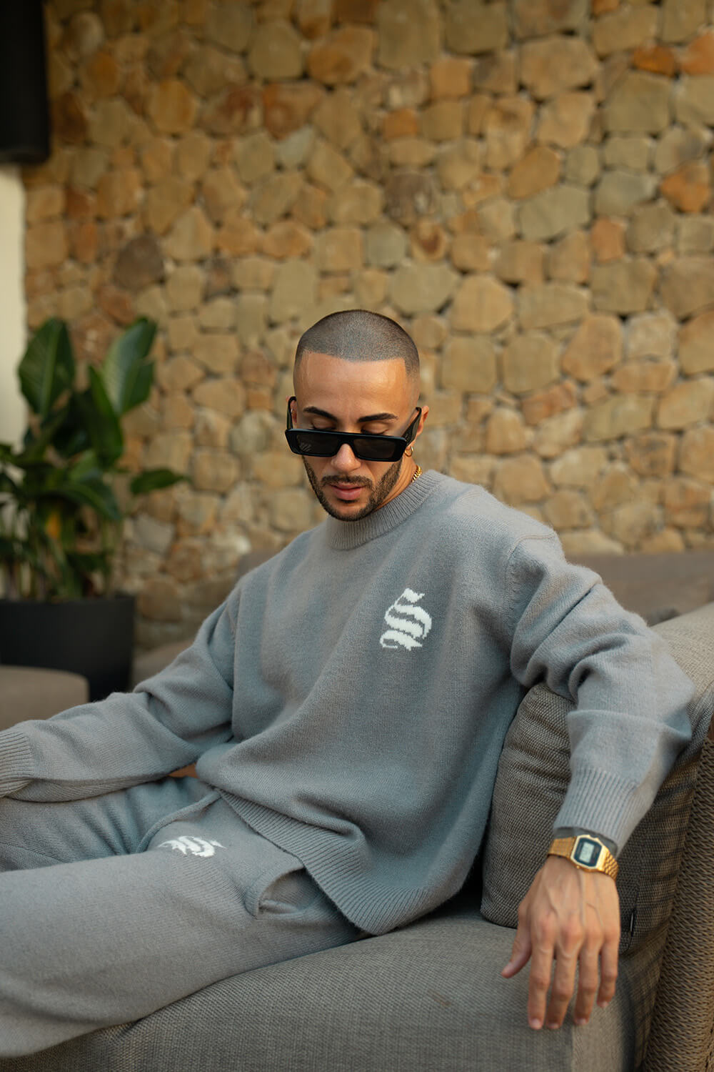 Palais Knitted Sweater - Grey