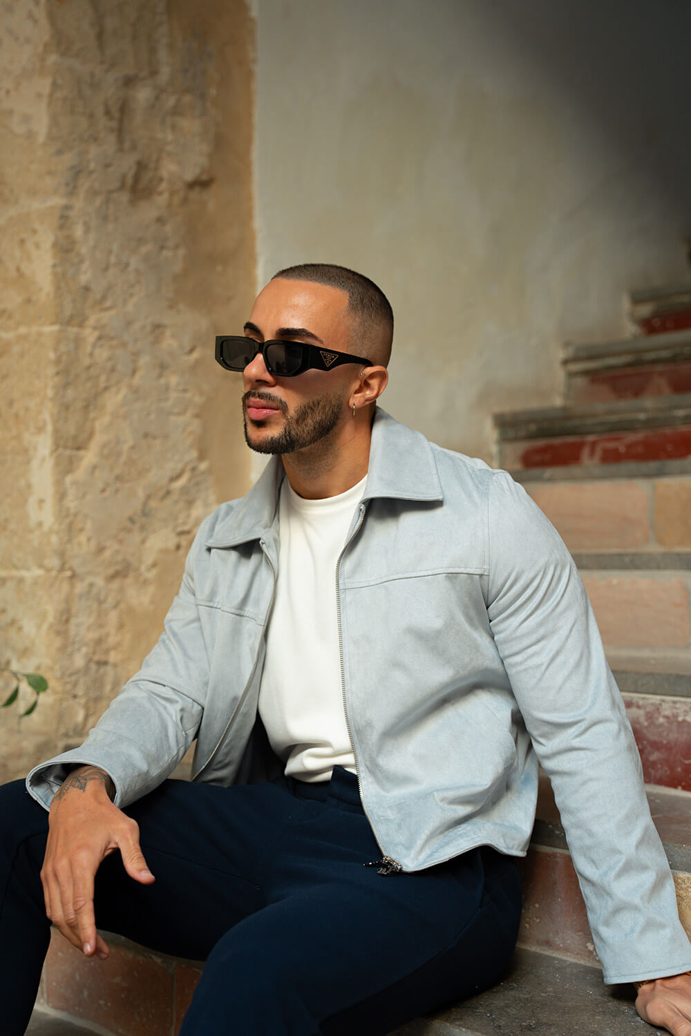 Palmero Suede Jacket - Grey