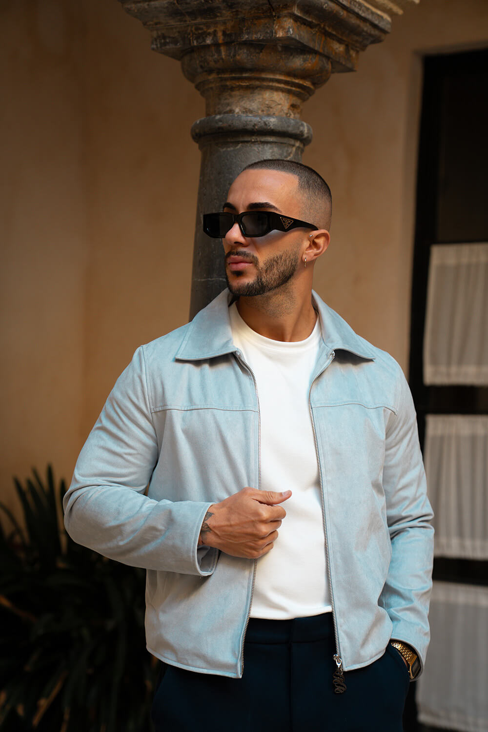 Palmero Suede Jacket - Grey