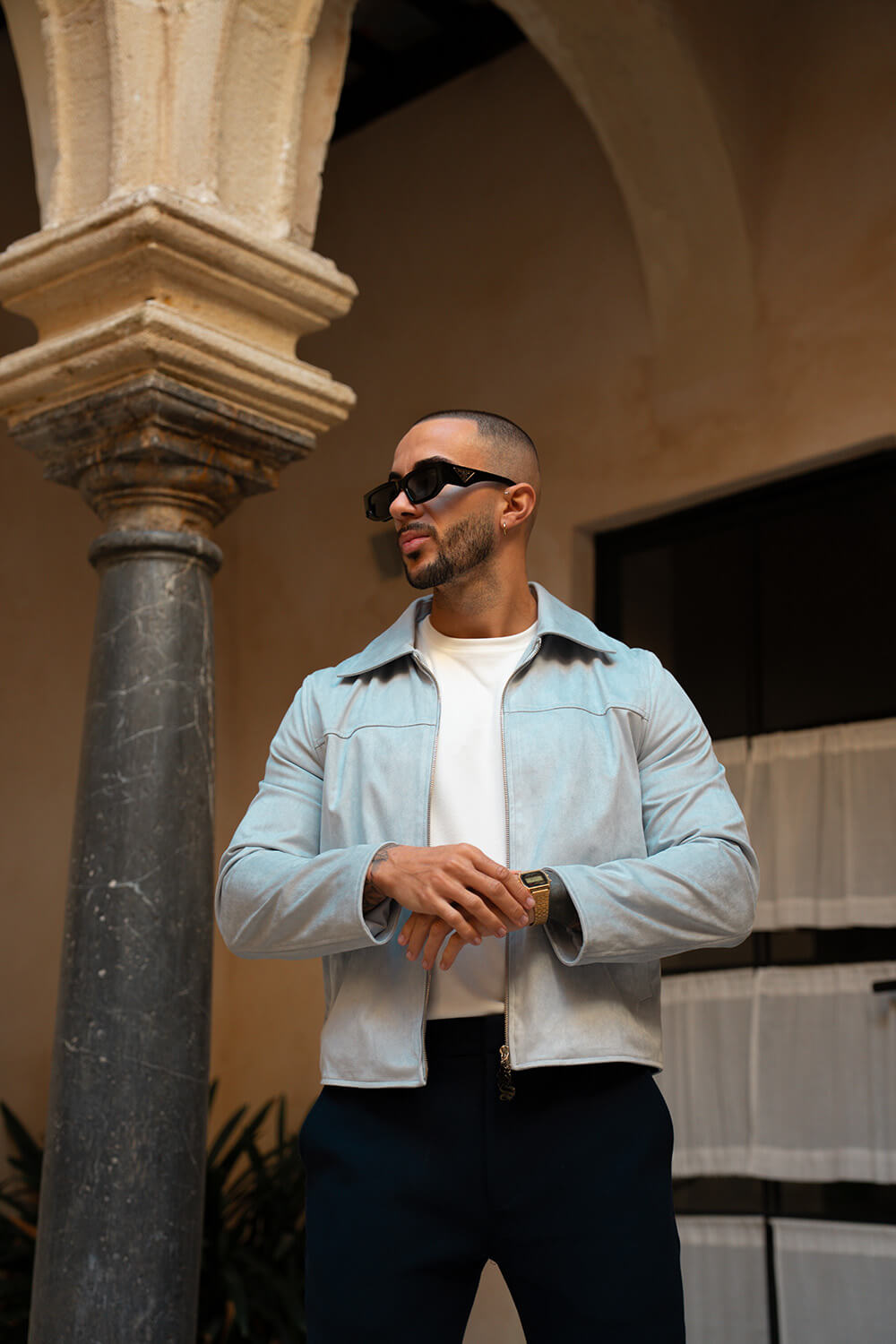 Palmero Suede Jacket - Grey