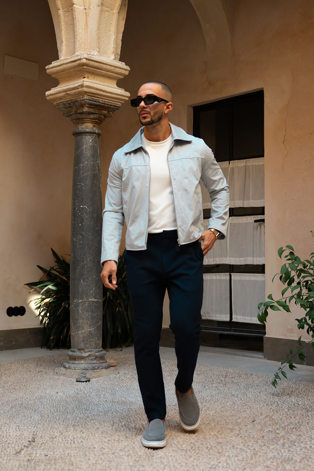 Palmero Suede Jacket - Grey