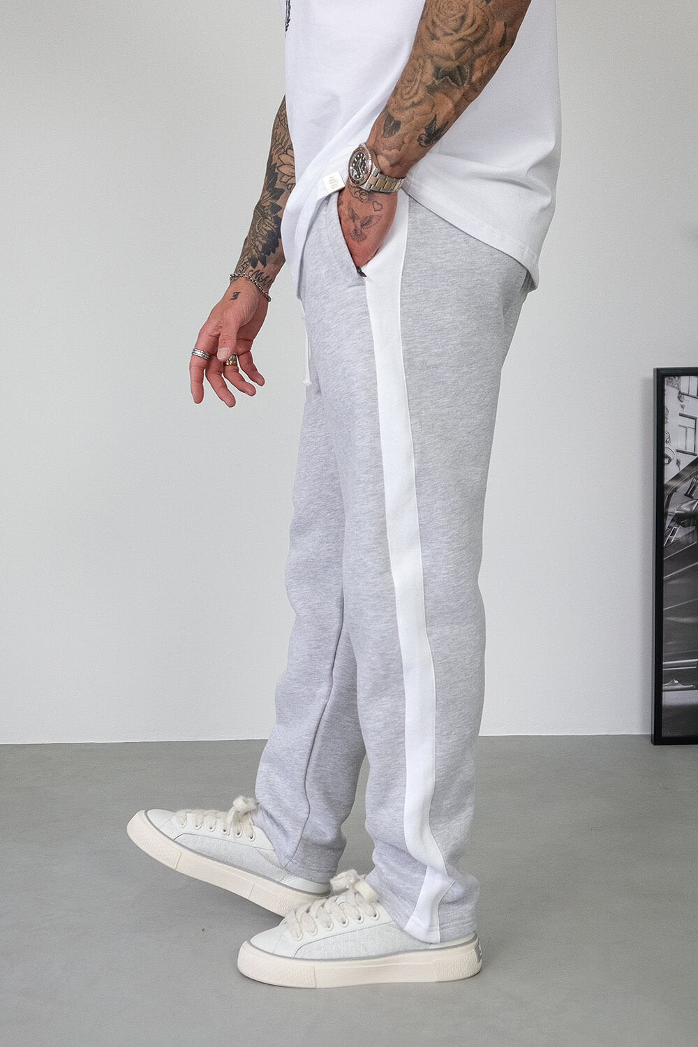 Track Pants - Grey Marl