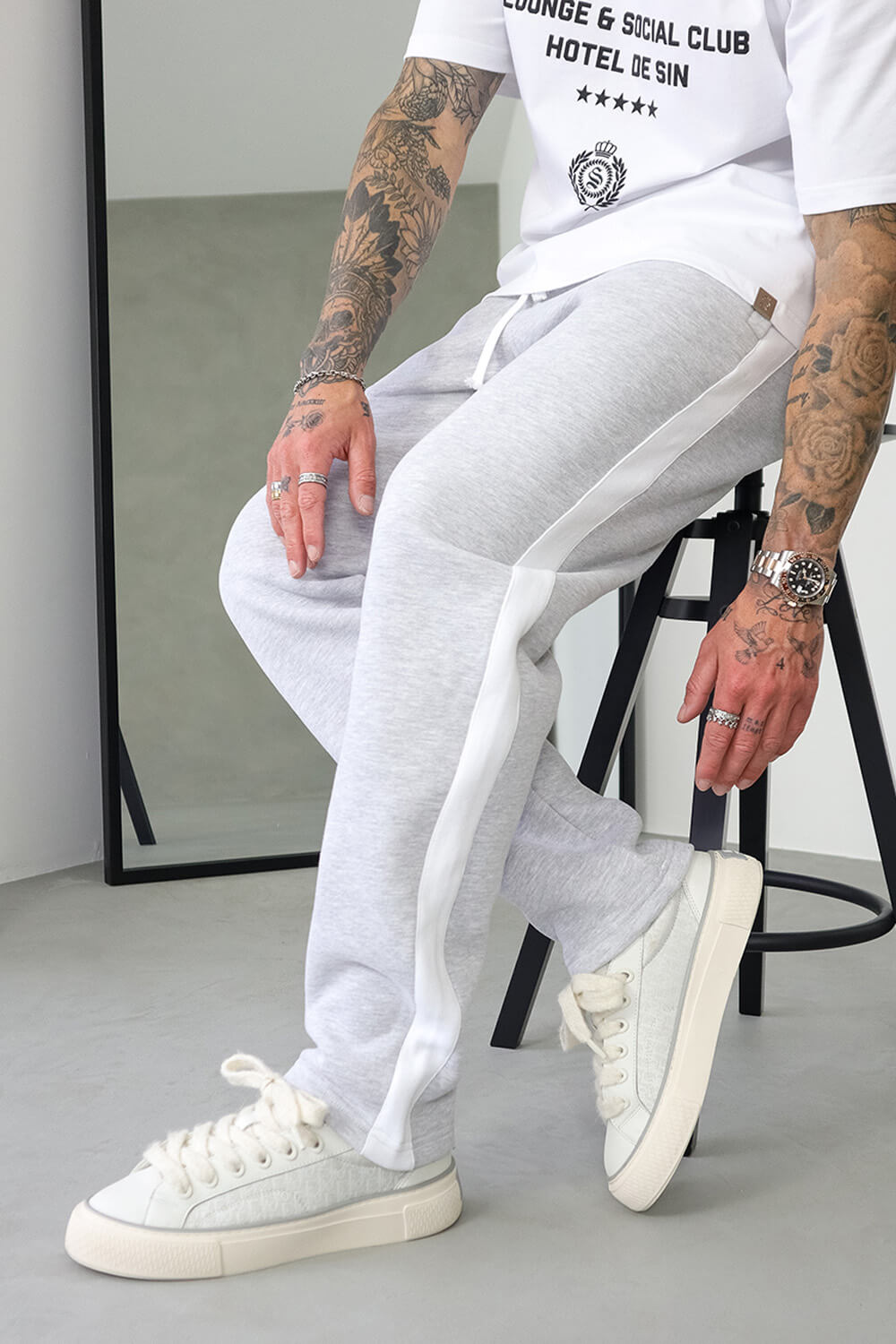 Track Pants - Grey Marl