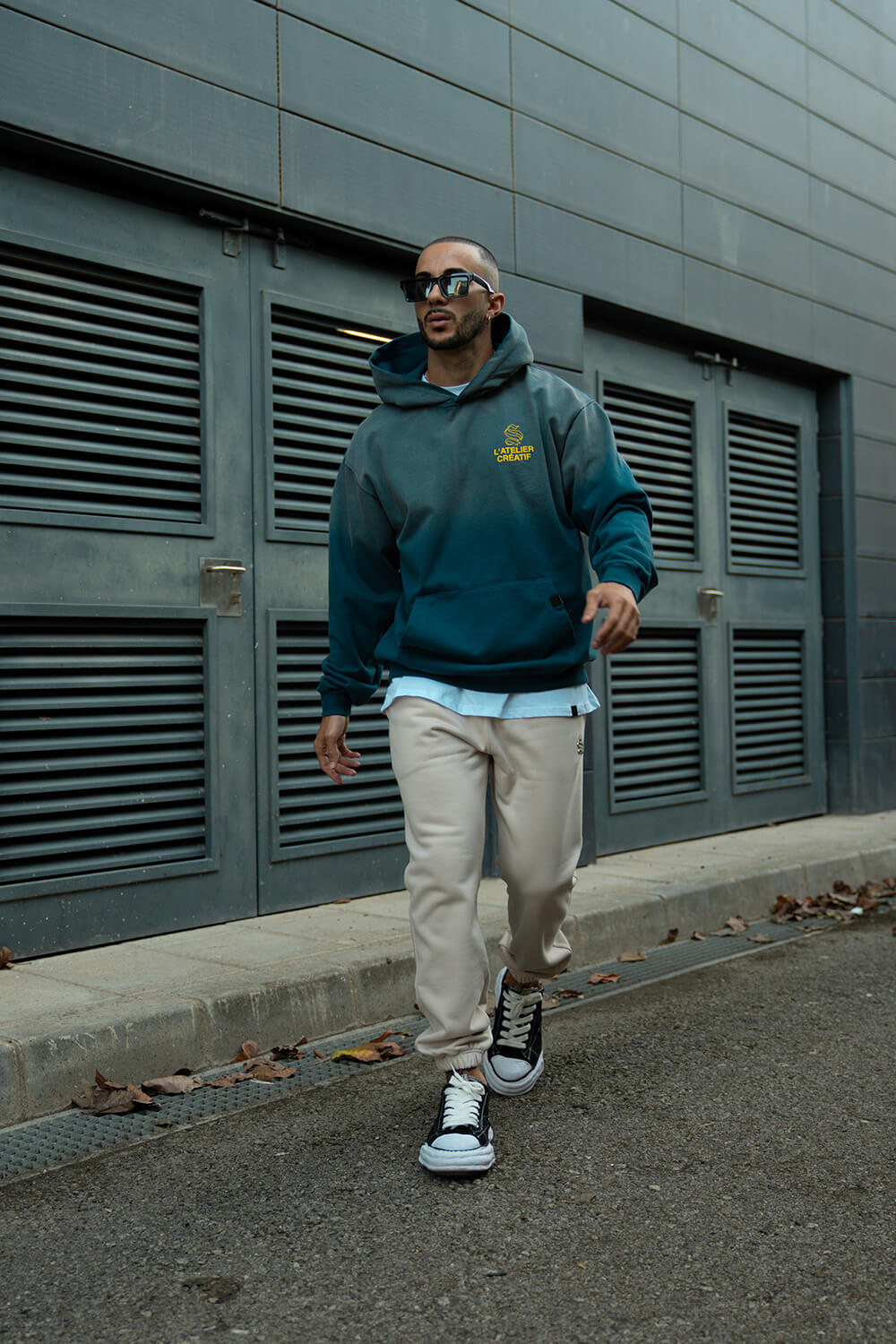 Atelier Acid Fade Hoodie - Navy