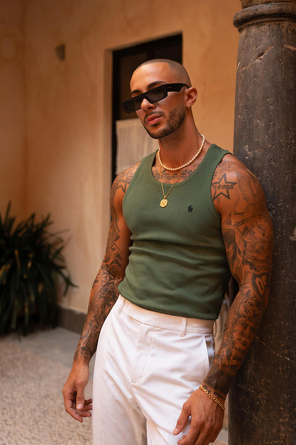 Cannes Luxe Vest - Olive