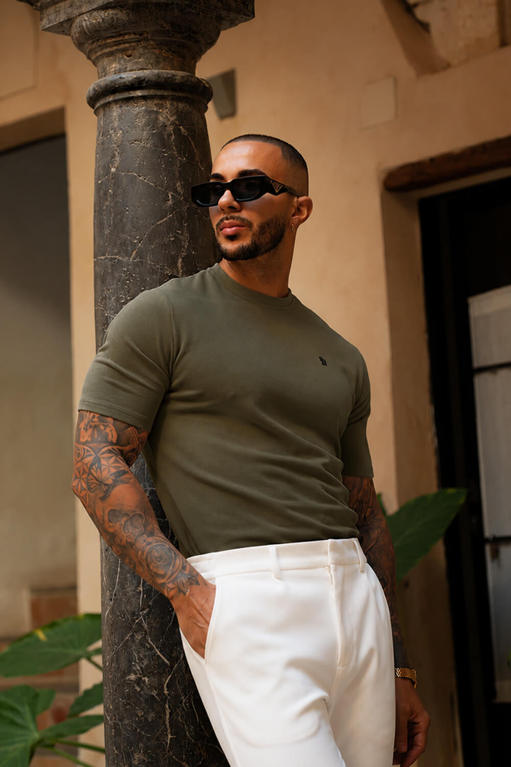 Luxe Knit Tee - Olive