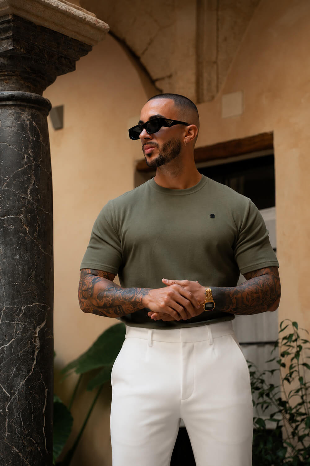 Luxe Knit Tee - Olive