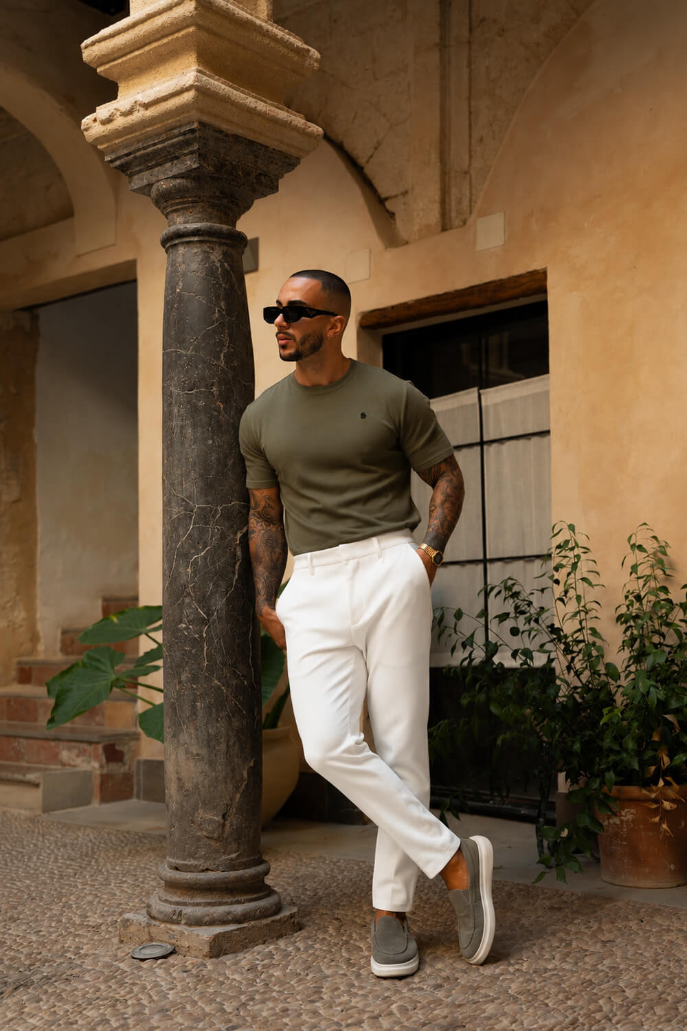 Luxe Knit Tee - Olive