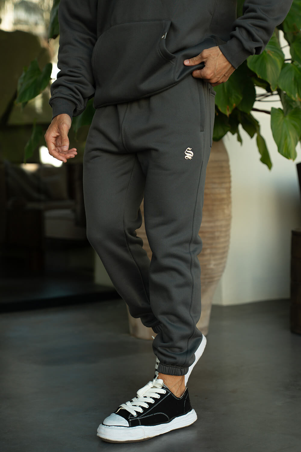Core Luxe Joggers - Steel