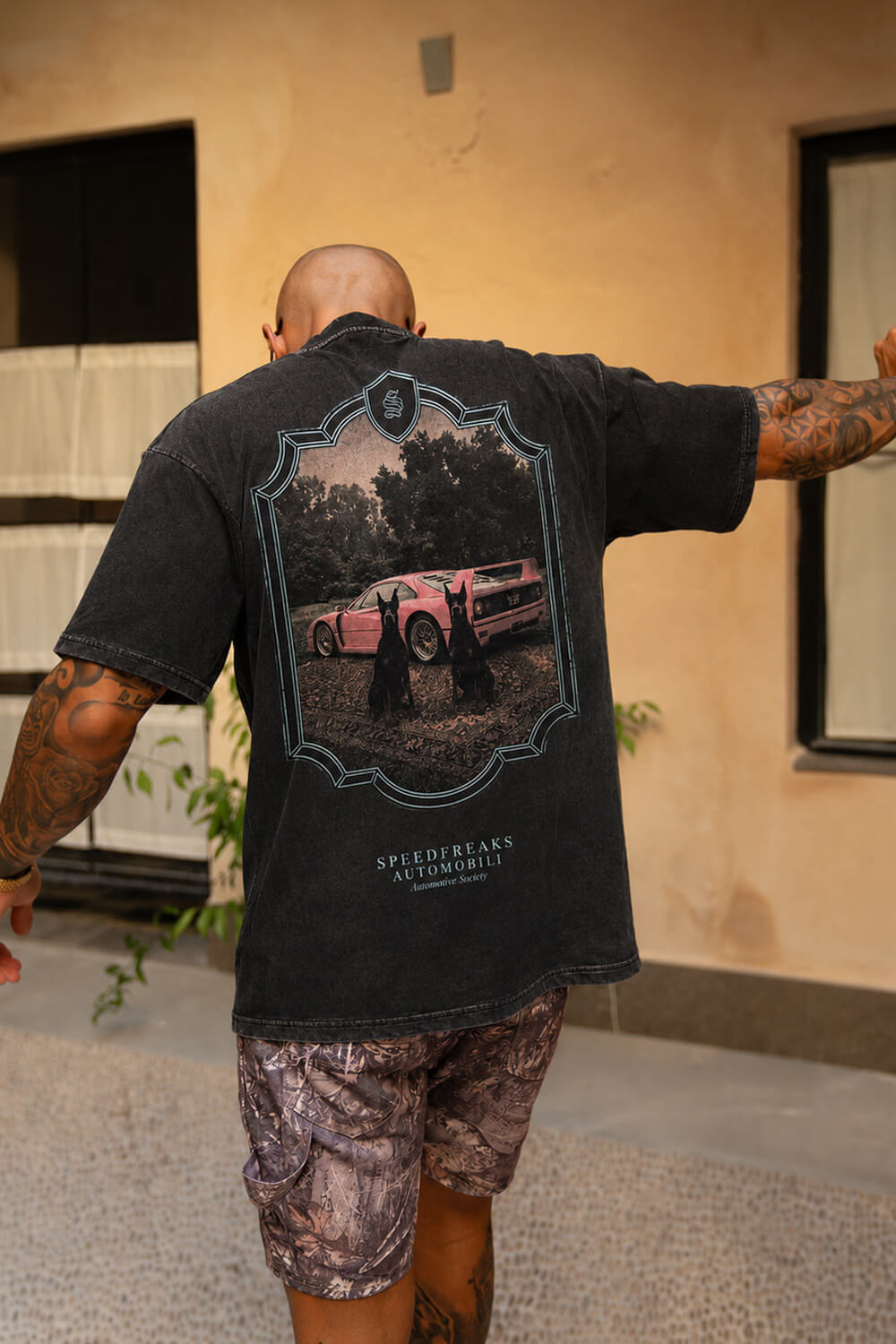 Speed Freaks Tee - Vintage Black