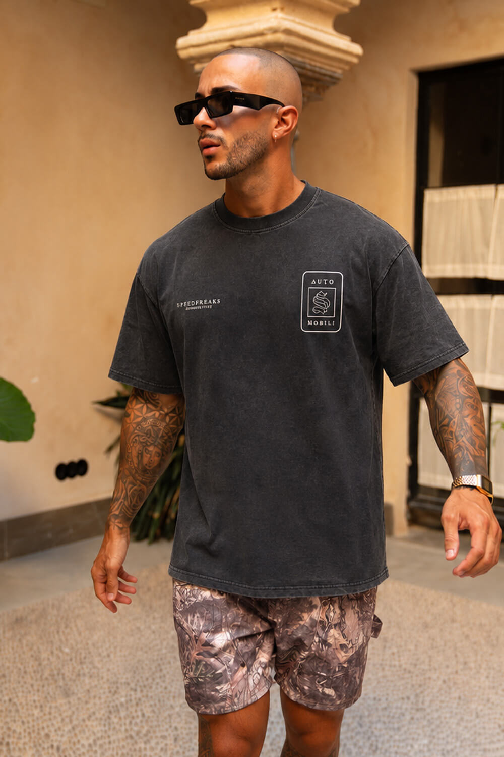 Speed Freaks Tee - Vintage Black