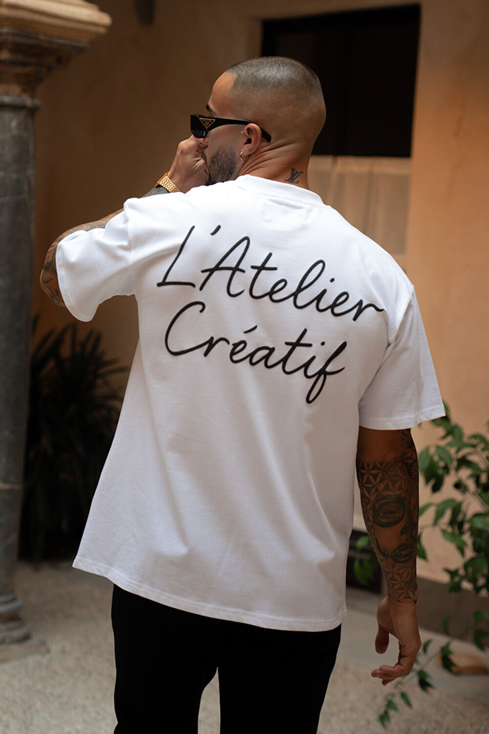Atelier Script Tee - White