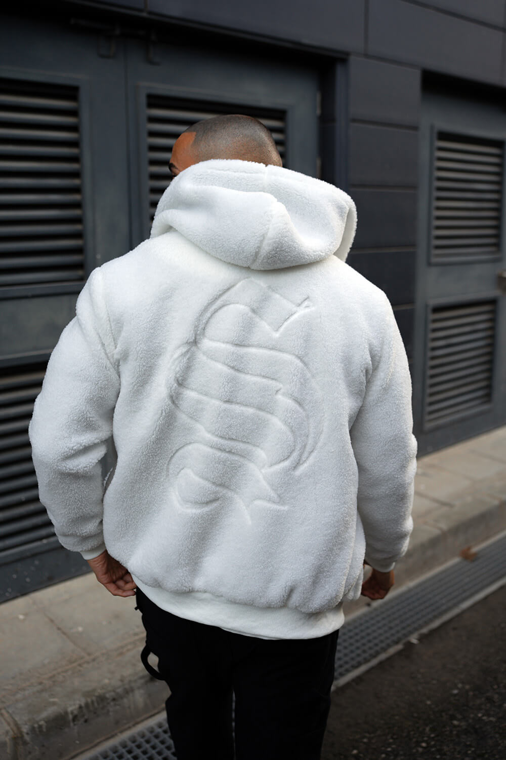 Ikon Borg Hoodie - White