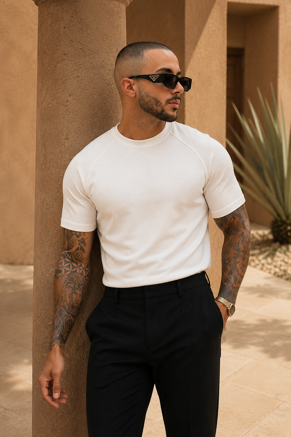 Como Luxe Tee - White