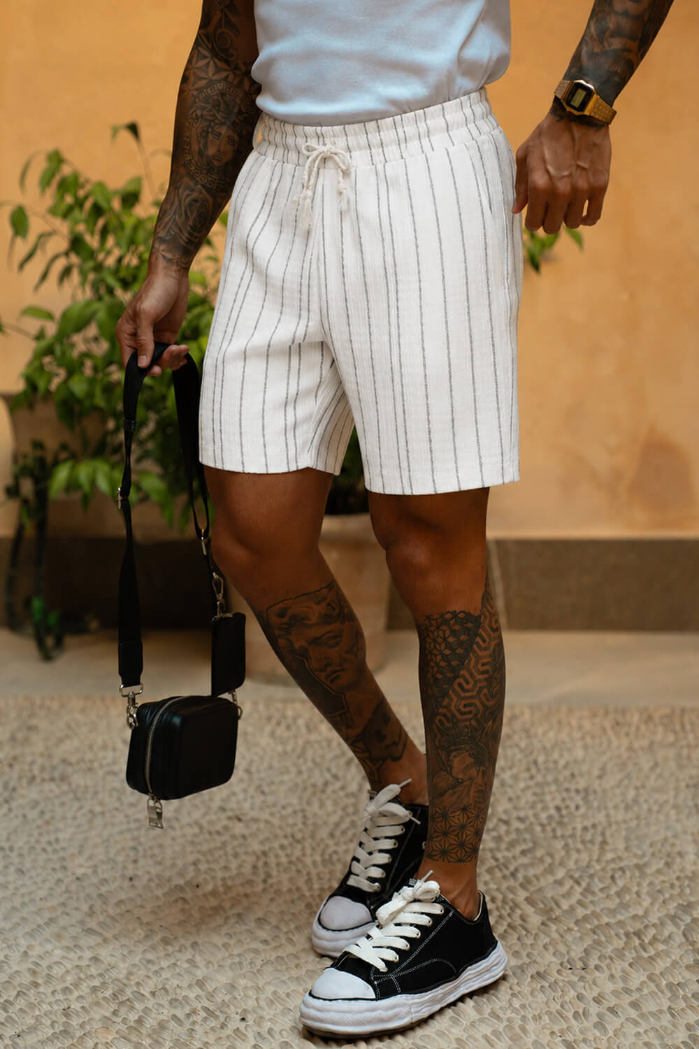 Costa Pelle Shorts - White